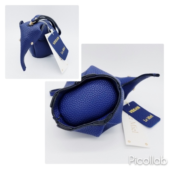 Navy Elephant Wristlet Clutch - Picture 4 of 7